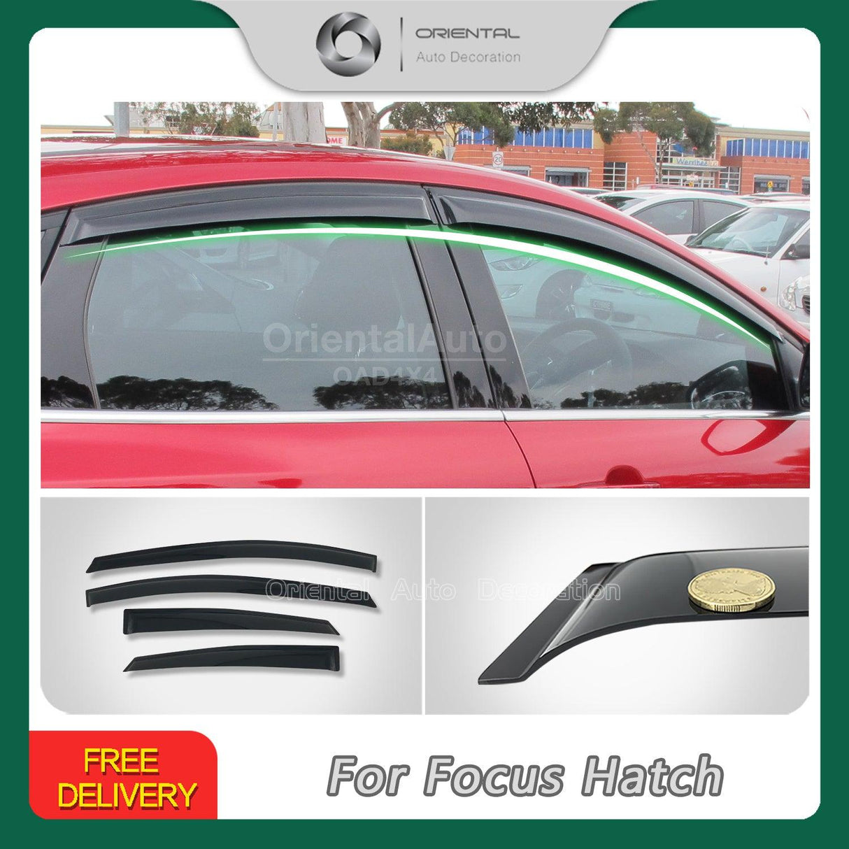Weather Shields for Ford Focus LW LZ Series Hatch 2011-2018