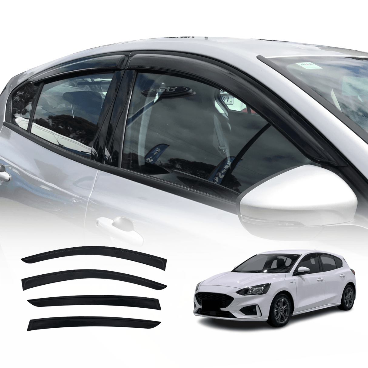 Weather Shields for Ford Focus Hatch SA Series 2018-2022
