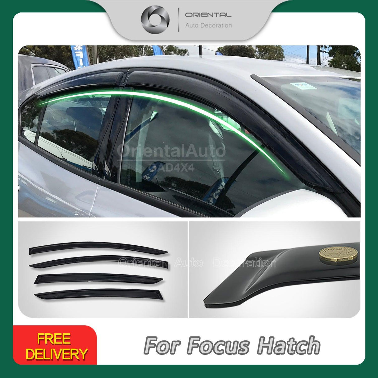 Weather Shields for Ford Focus Hatch SA Series 2018-2022
