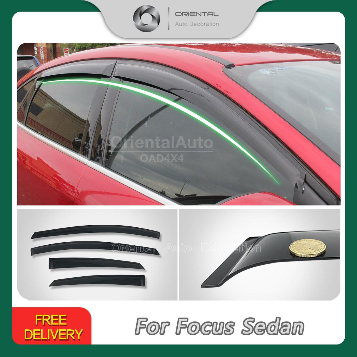 Weather Shields for Ford Focus LW LZ Series Sedan 2011-2018