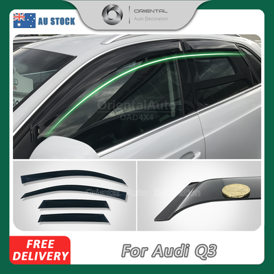 Premium Weathershields Weather Shields Window Visor For Audi Q3 8U series 2012-2018