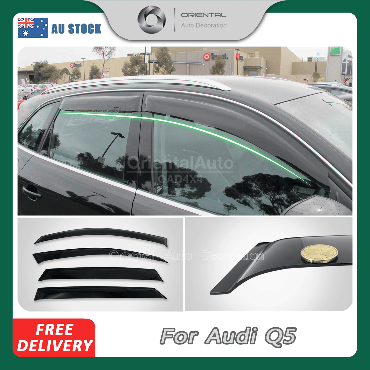 Weather Shields for Audi Q5 8R Series 2009-2017