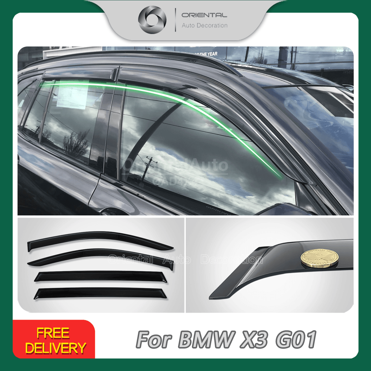 Weather Shields for BMW X3 G01 Series 2017-2024