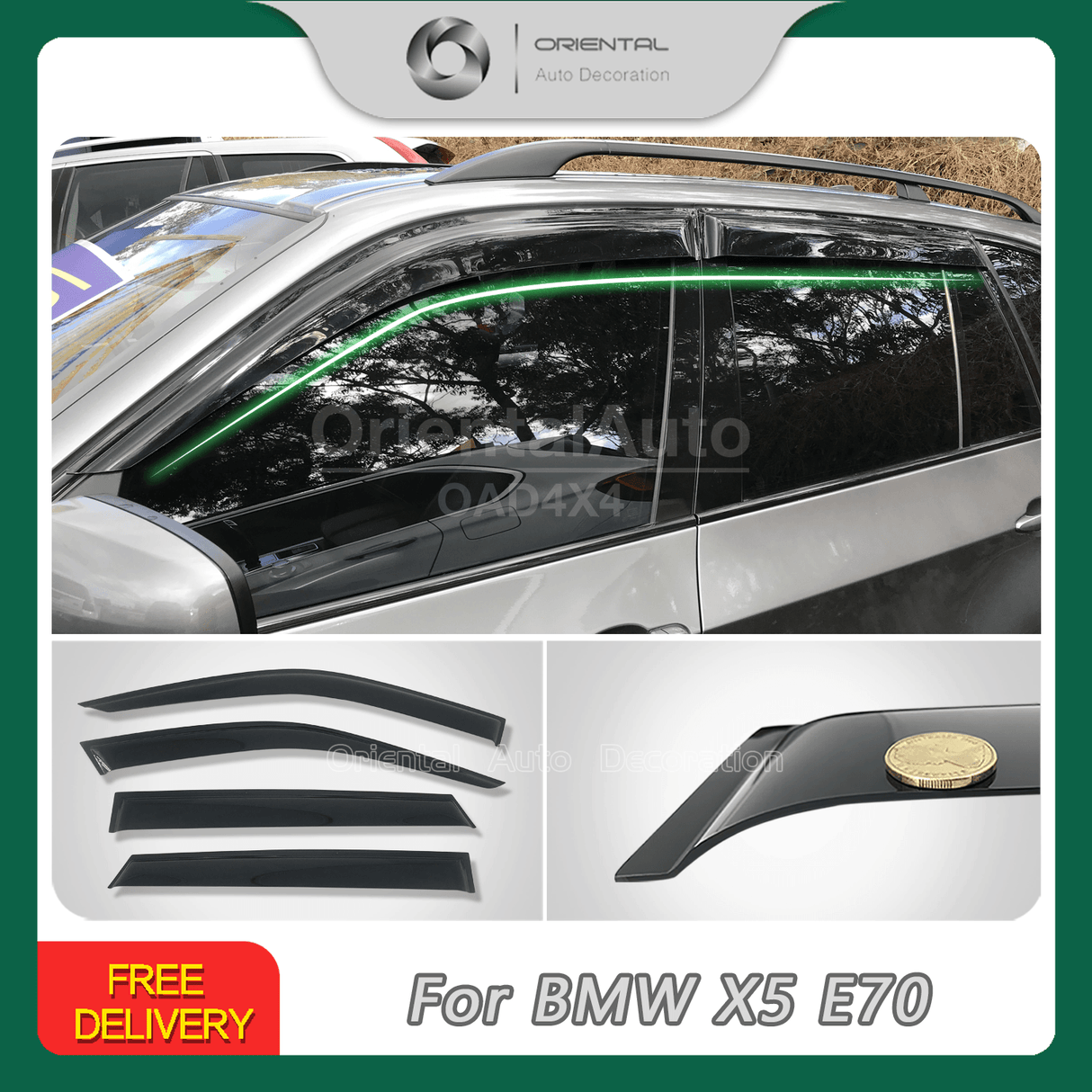 Weather Shields for BMW X5 E70 Series 2007-2013
