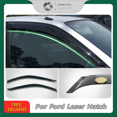Luxury 2pcs Weathershields Weather Shields Window Visor For Ford Laser Hatch 5d 1998-2002