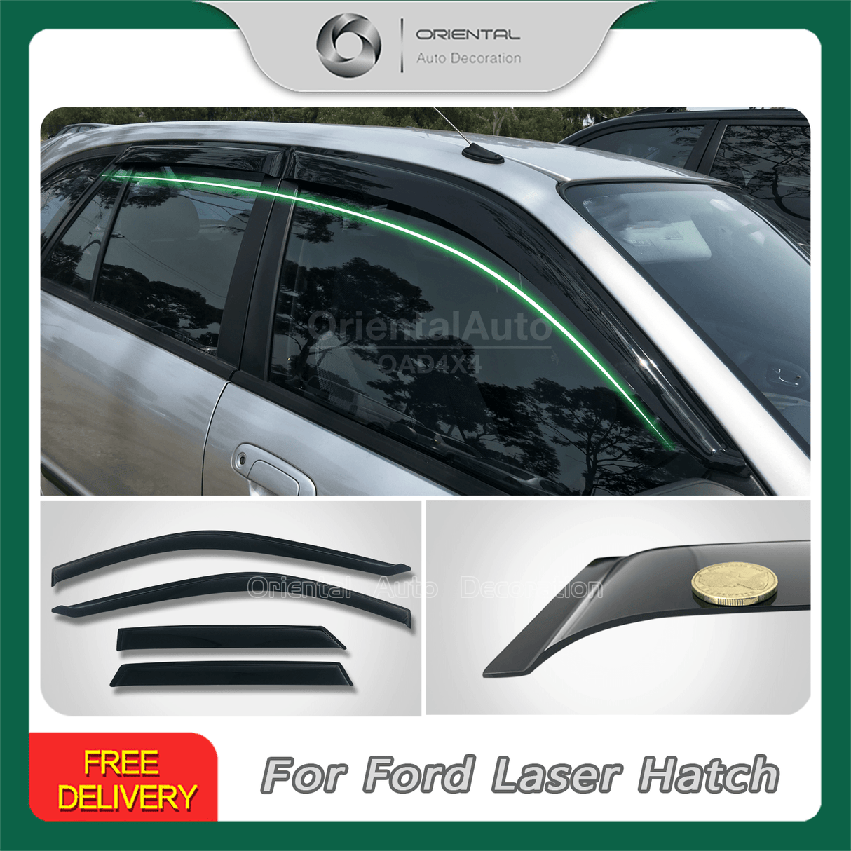 Weather Shields for Ford Laser Hatch 1998-2002