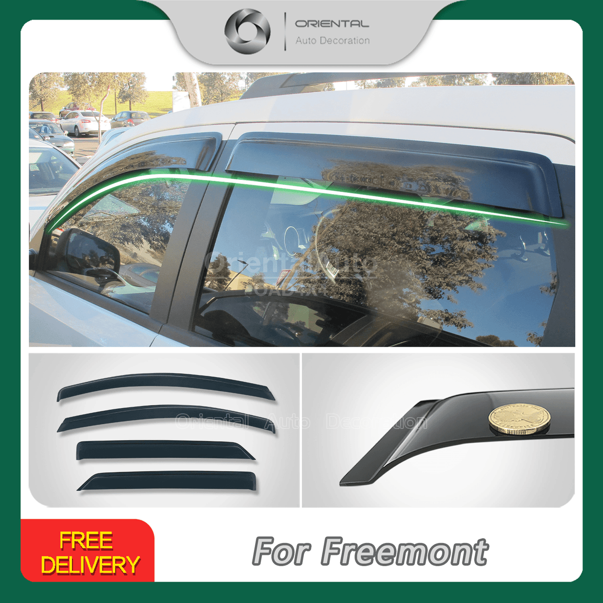 Weather Shields for Fiat Freemont JF Series 2013-2019
