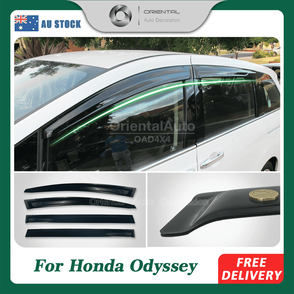 Weather Shields for Honda Odyssey 5th Gen 2013-onwards