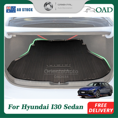 OAD 3D TPE Boot Mat for Hyundai I30 sedan 2020+ Cargo Mat Trunk Mat Boot Liner