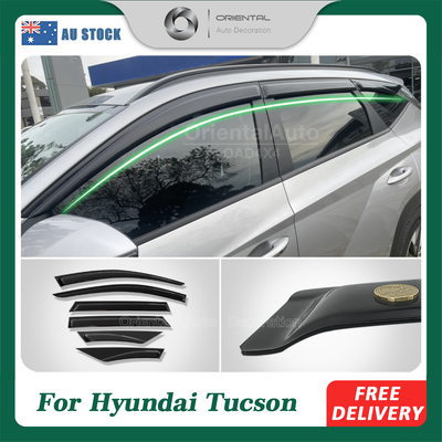 Luxury Weathershields Weather Shields Window Visor For Hyundai Tucson 2021+ 6pcs