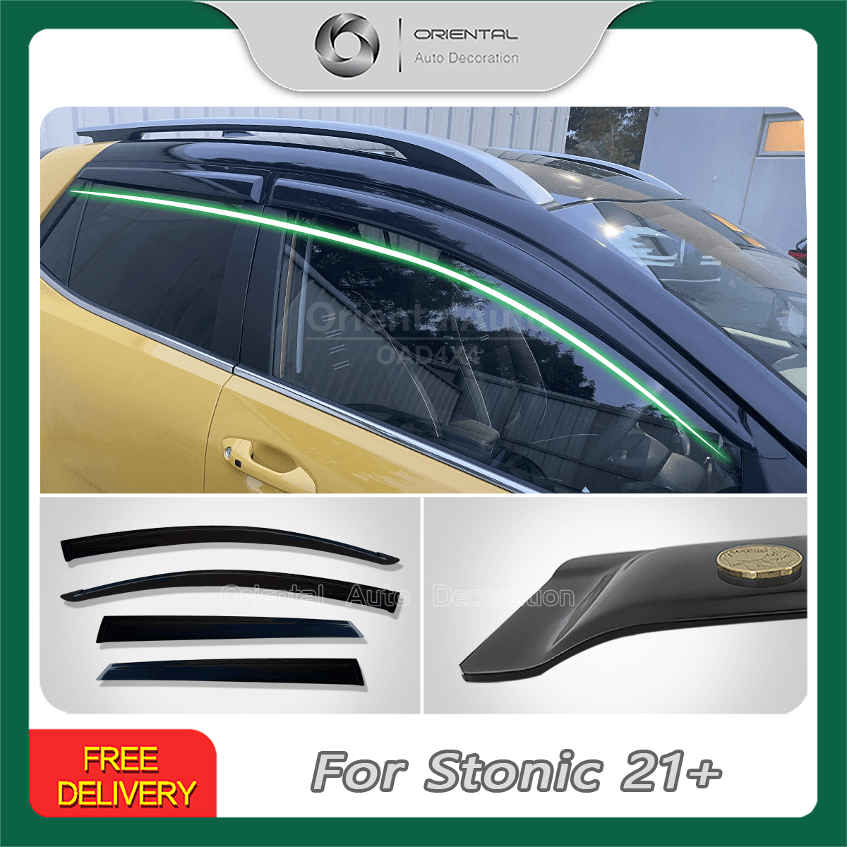 Weather Shields for KIA Stonic 2021-Onwards