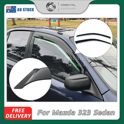 Premium Weathershields For Mazda 323 Sedan 1998-2004 2pcs Weather Shields Window Visor