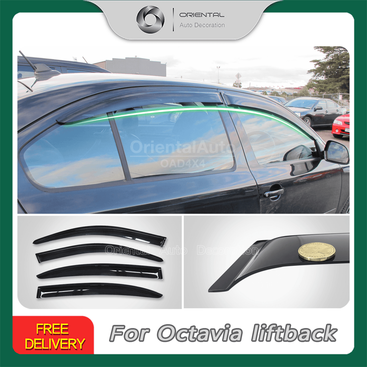Weather Shields for Skoda Octavia Liftback 2007-2013