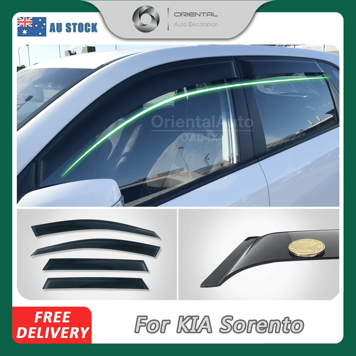 Weather Shields for KIA Sorento XM Series 2009-2015