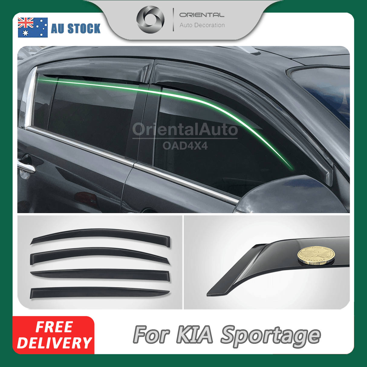 Weather Shields for KIA Sportage SL Series 2010-2015