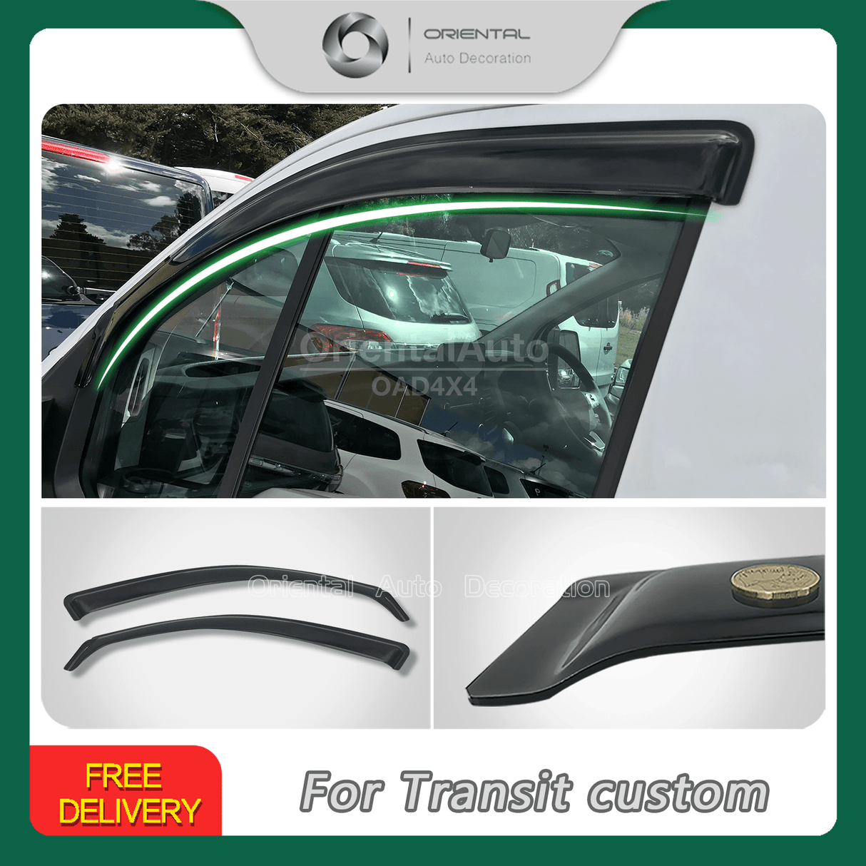 Weather Shields for Ford Transit Custom VN Series 2013-2023