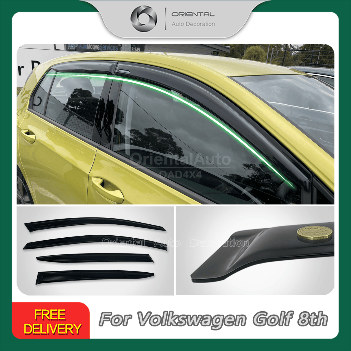 Weather Shields for Volkswagen Golf 8 Hatch 2021-Onwards