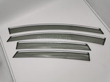 Chrome Edge Weather Shields for Ford Fiesta Hatch 2008-2019