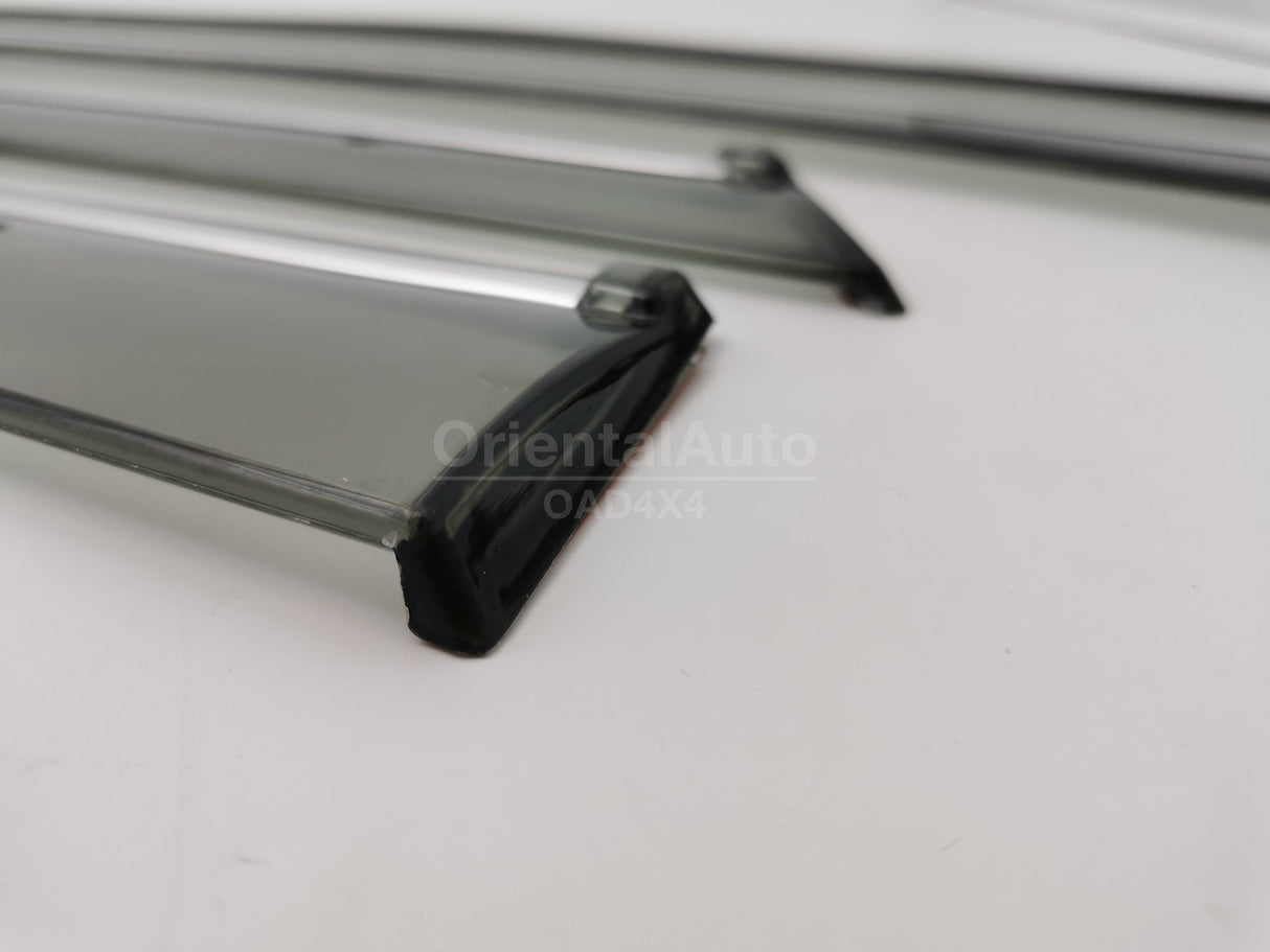Chrome Edge Weather Shields for Ford Fiesta Hatch 2008-2019