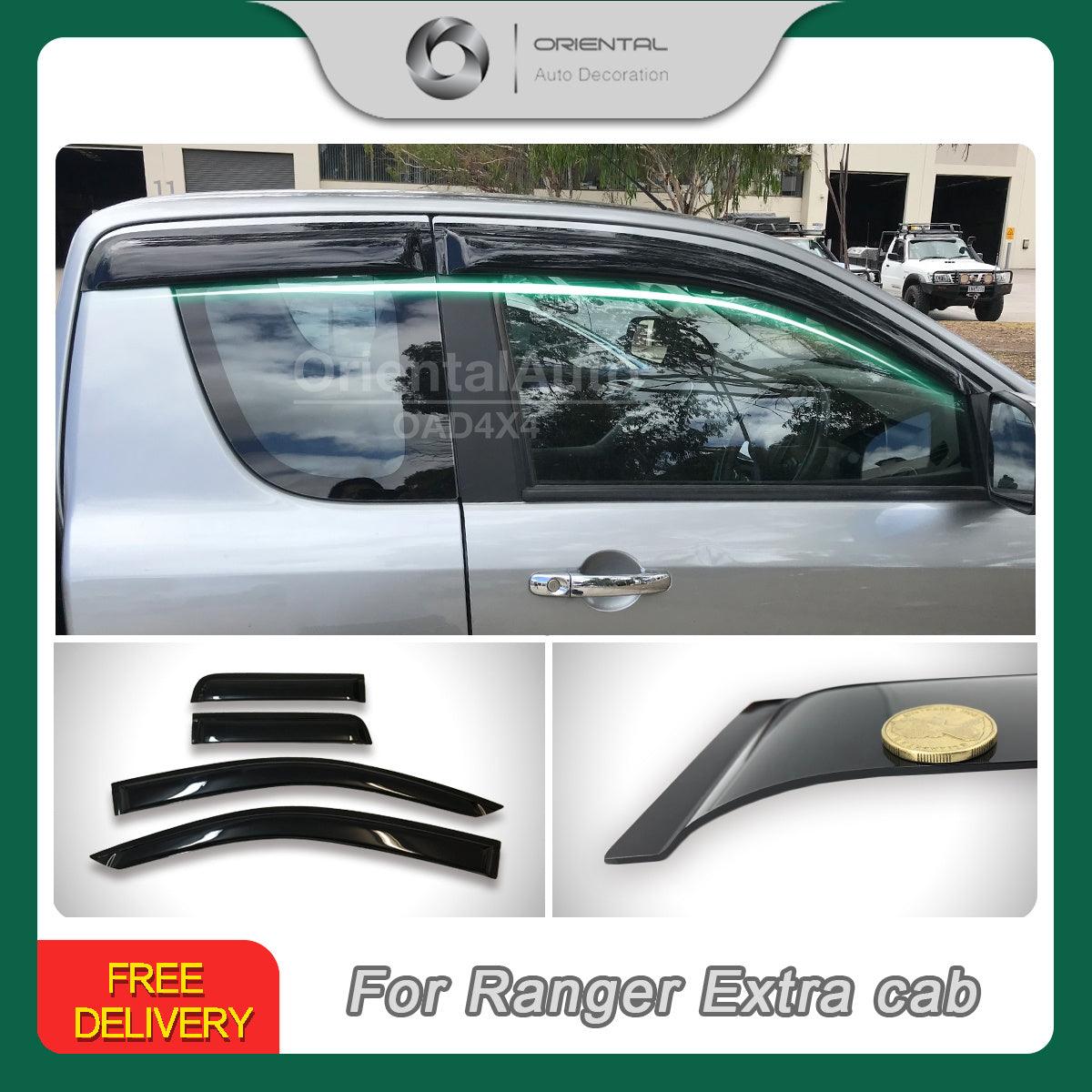 Weather Shields for Ford Ranger PX PX2 PX3 Extra Cab 2011-2022