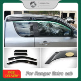 Weather Shields for Ford Ranger PX PX2 PX3 Extra Cab 2011-2022
