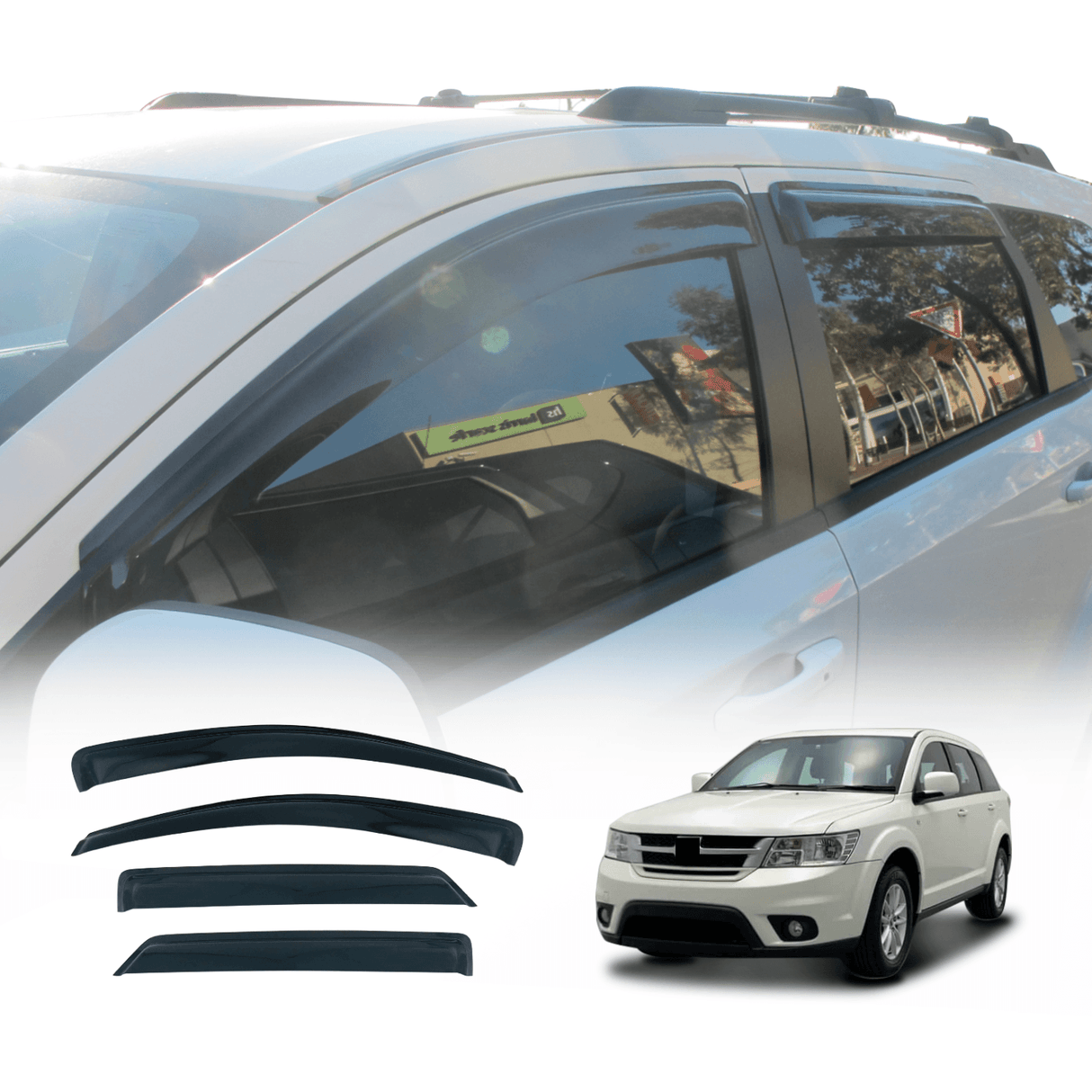 Weather Shields for Fiat Freemont JF Series 2013-2019
