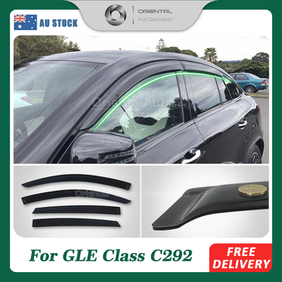 Luxury Weathershields For Mercedes-Benz GLE Class C292 2016+ Weather Shields  Window Visor