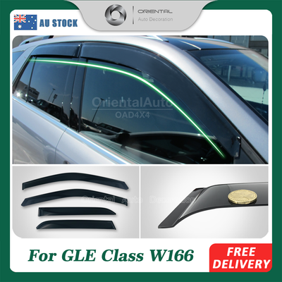 Premium Weathershields for GLE Class 2015-2019 W166 Weather Shields Window Visors