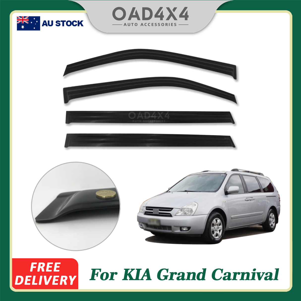 Weather Shields for KIA Grand Carnival VQ 2005-2014