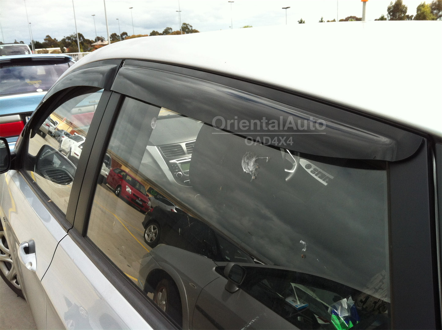 Premium Weathershields Weather Shields Window Visor For Hyundai Accent Hatch 2011+