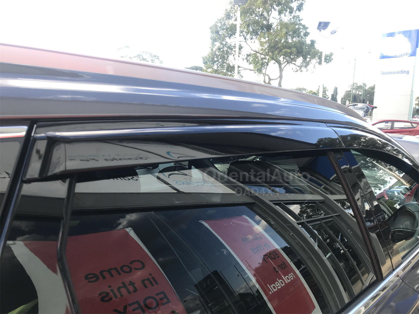 Injection Weathershields Weather Shields Window Visor For Hyundai Santa Fe TM Series 2018+
