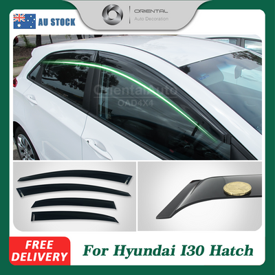 Premium Weathershields Weather Shields Window Visor For Hyundai I30 Hatch 2012-2017