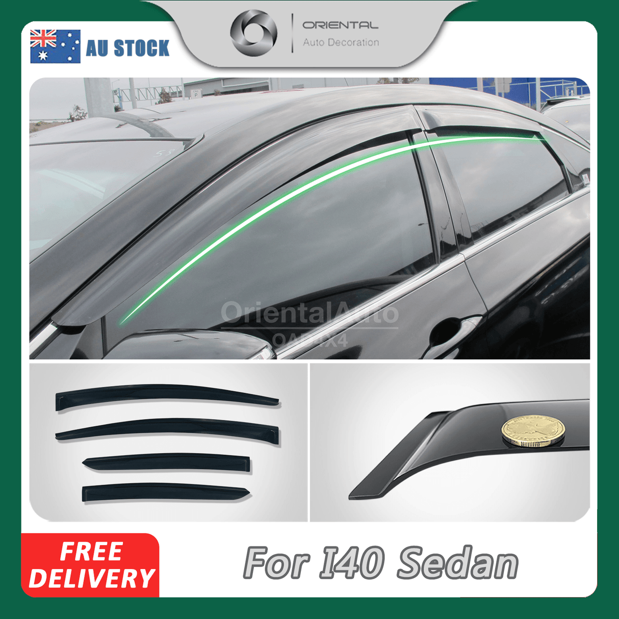 Weather Shields for Hyundai I40 VF Sedan 2011-2019