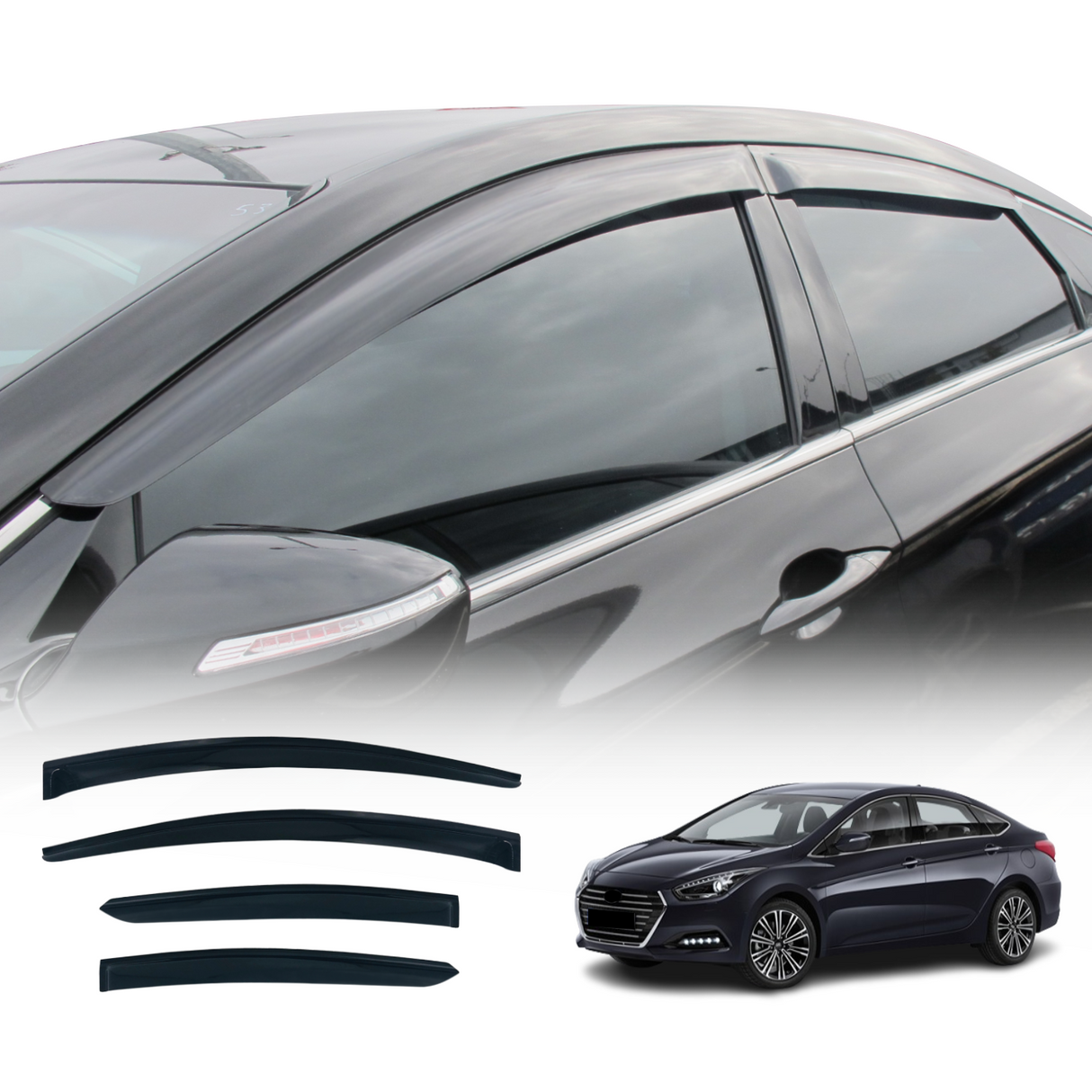 Weather Shields for Hyundai I40 VF Sedan 2011-2019