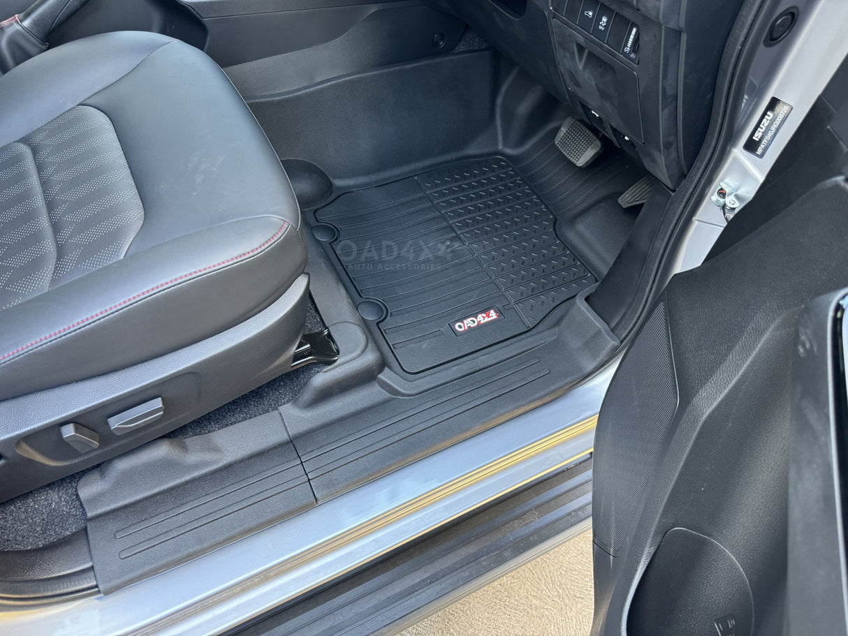 5D TPE Car Floor Mats for ISUZU D-MAX Single/Extra Cab 2020-Onwards