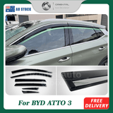 Stainless Edge Weather Shields for BYD ATTO 3 2022-Onwards 6PCS
