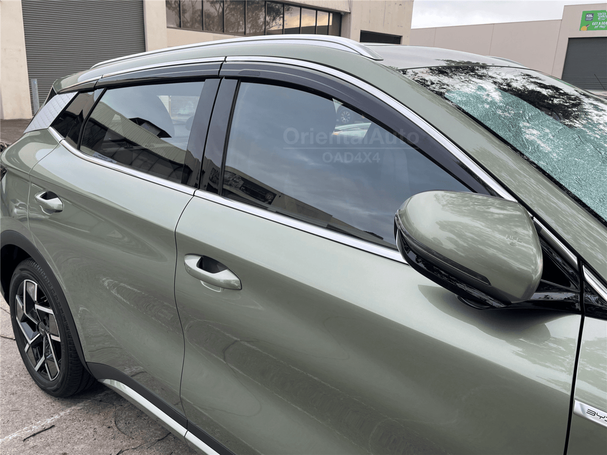 Stainless Edge Weather Shields for BYD ATTO 3 2022-Onwards 6PCS