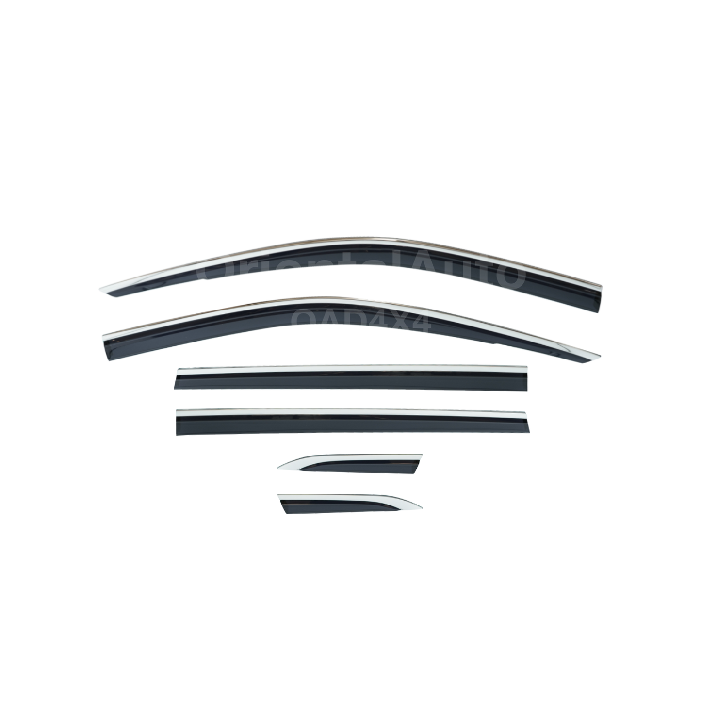 Injection Stainless 6pcs Weathershields For Honda CRV CR-V RS Series 2023+ Weather Shields Window Visor