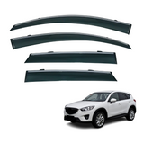 Chrome Edge Weather Shields for Mazda CX5 2012-2017
