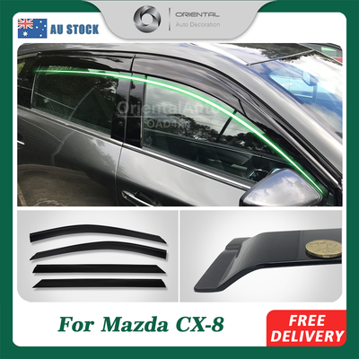 Injection Weathershields For Mazda CX8 2018+ Weather Shields Window Visor