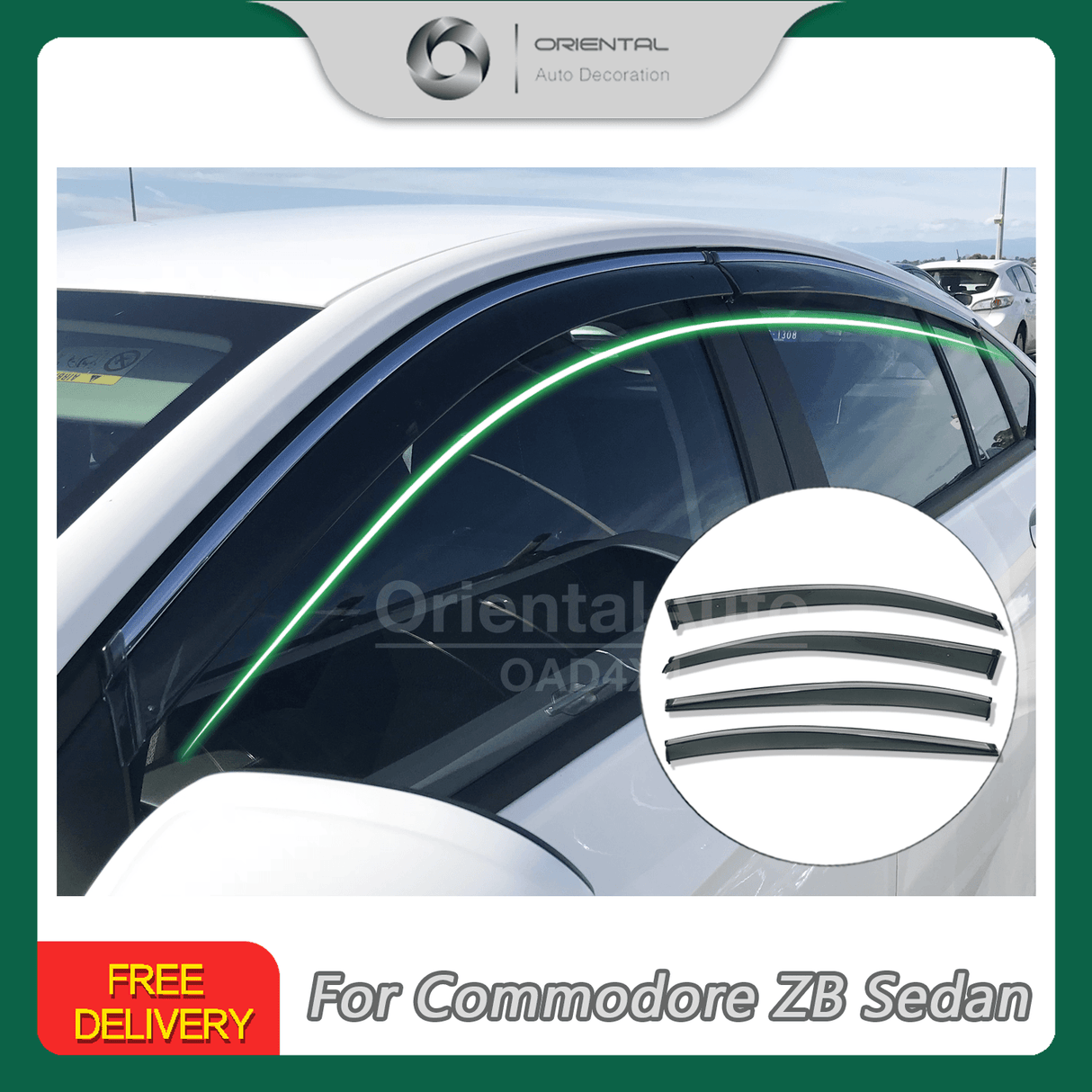Injection Weather Shields for Holden Commodore ZB Sedan 2017-2020