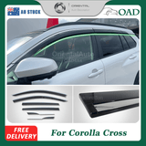 Stainless Edge Weather Shields for Toyota Corolla Cross SUV 2022-Onwards 6PCS