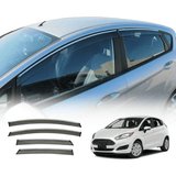 Chrome Edge Weather Shields for Ford Fiesta Hatch 2008-2019