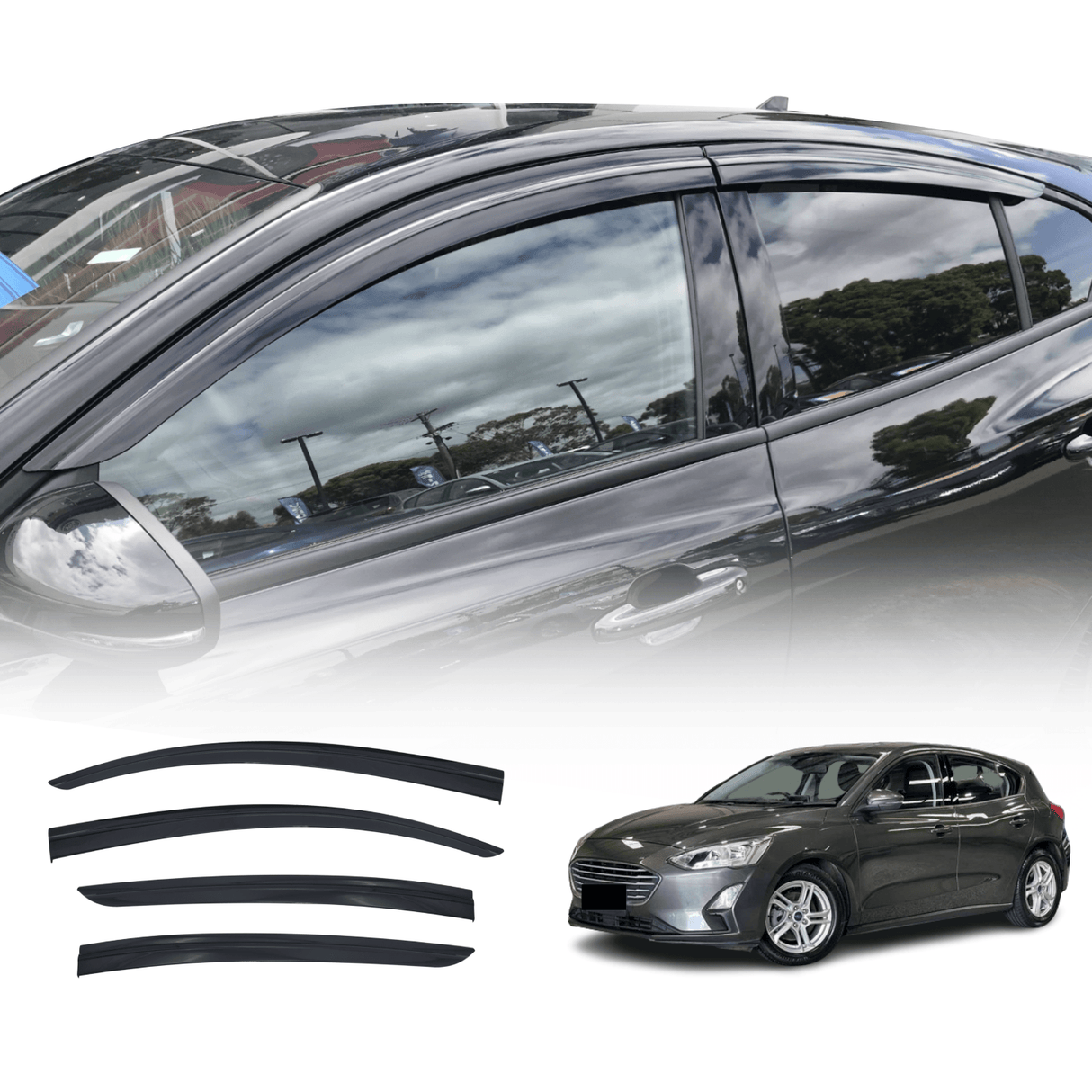 Injection Weather Shields for Ford Focus SA Series hatch 2018-2022