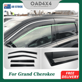 Stainless Edge Weather Shields for Jeep Grand Cherokee WK/WK2 2010-2021