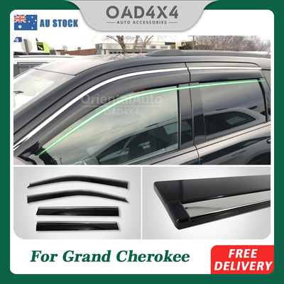 Injection Stainless Weathershields For Jeep Grand Cherokee WK/WK2 2010-2021 Weather Shields Window Visor