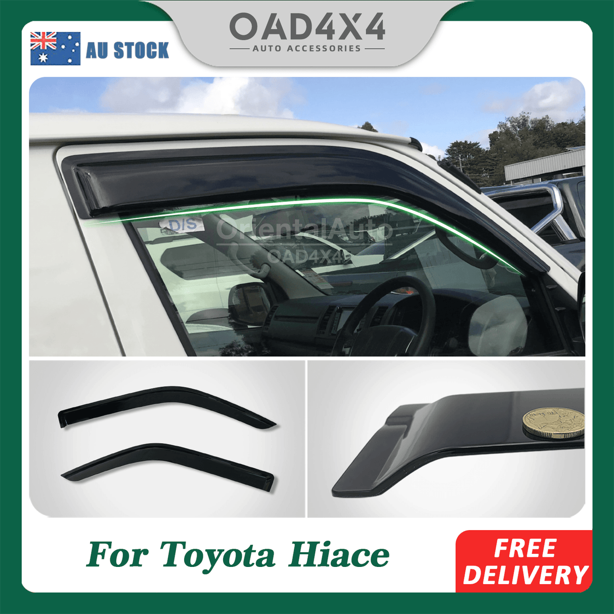 Injection Weather Shields for Toyota Hiace 2005-2019