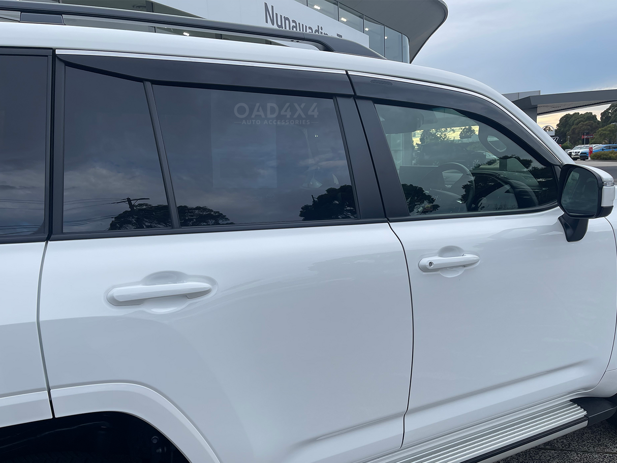 Bonnet Protector & Stainless Edge Weather Shields for Toyota Landcruiser 300 2021-Onwards