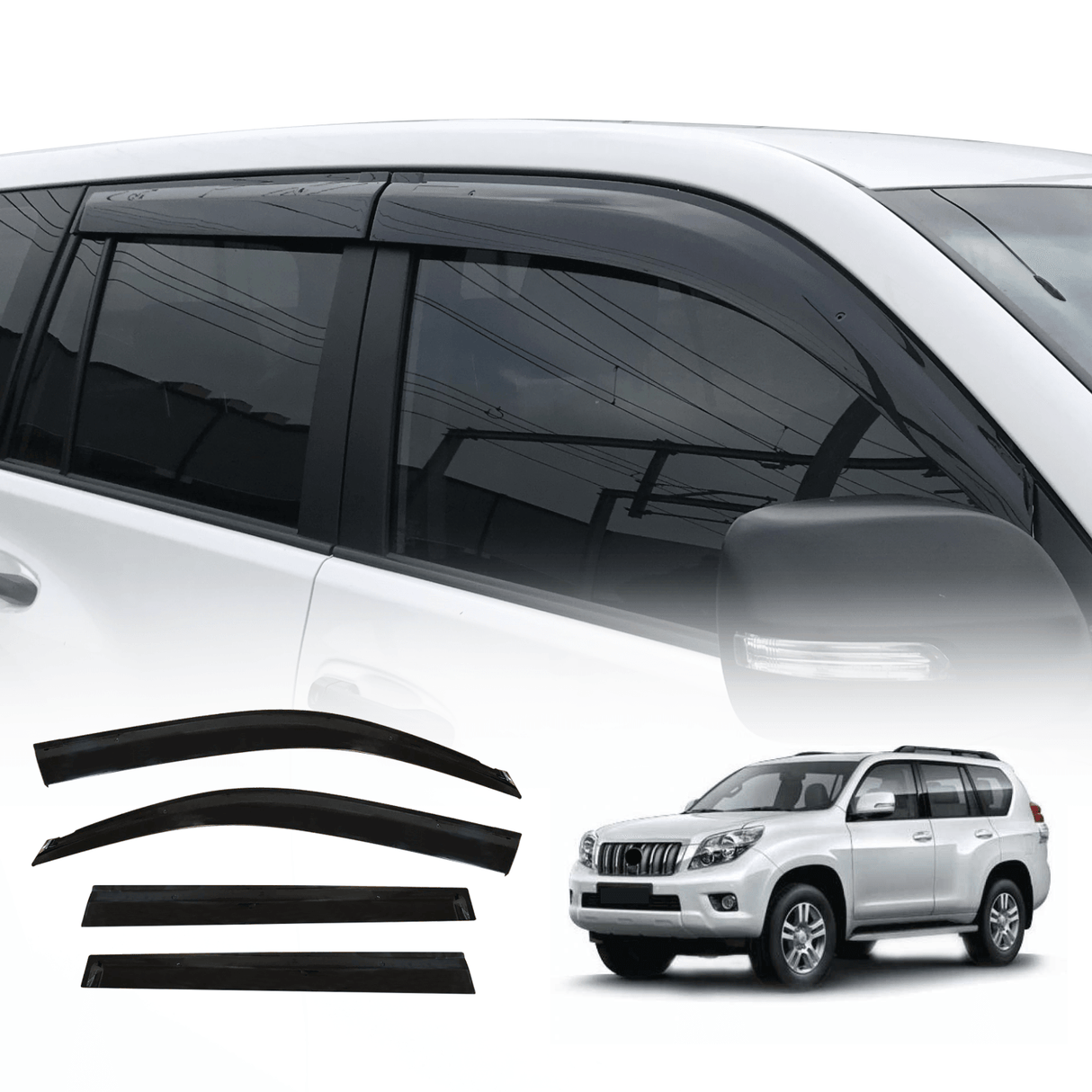 Injection Weather Shields for Toyota Land Cruiser Prado 150 2009-2024