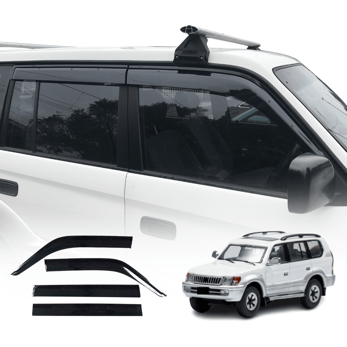 Injection Weather Shields for Toyota LandCruiser Prado 90 95 1996-2002